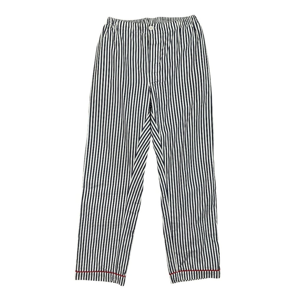 Sleepy Jones Mens Navy and White Stripe Pajama Pants Size Medium